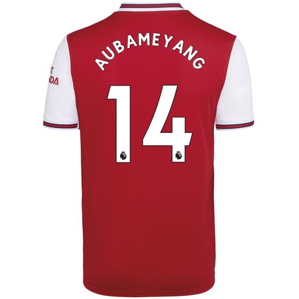 Trikot Arsenal NO.14 Aubameyang Heim 2019-20 Rote Fussballtrikots Günstig